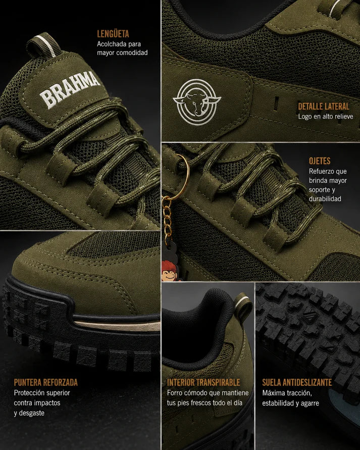 🔥 Zapatos Brahma Moster + Gorra de Regalo - Oferta Exclusiva Con 70% de Descuento 🎁