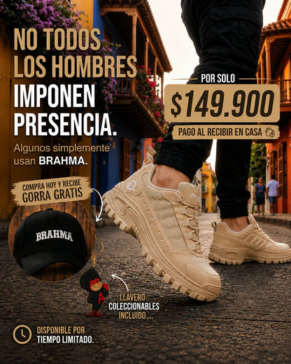 🔥 Zapatos Brahma Moster + Gorra de Regalo - Oferta Exclusiva Con 70% de Descuento 🎁